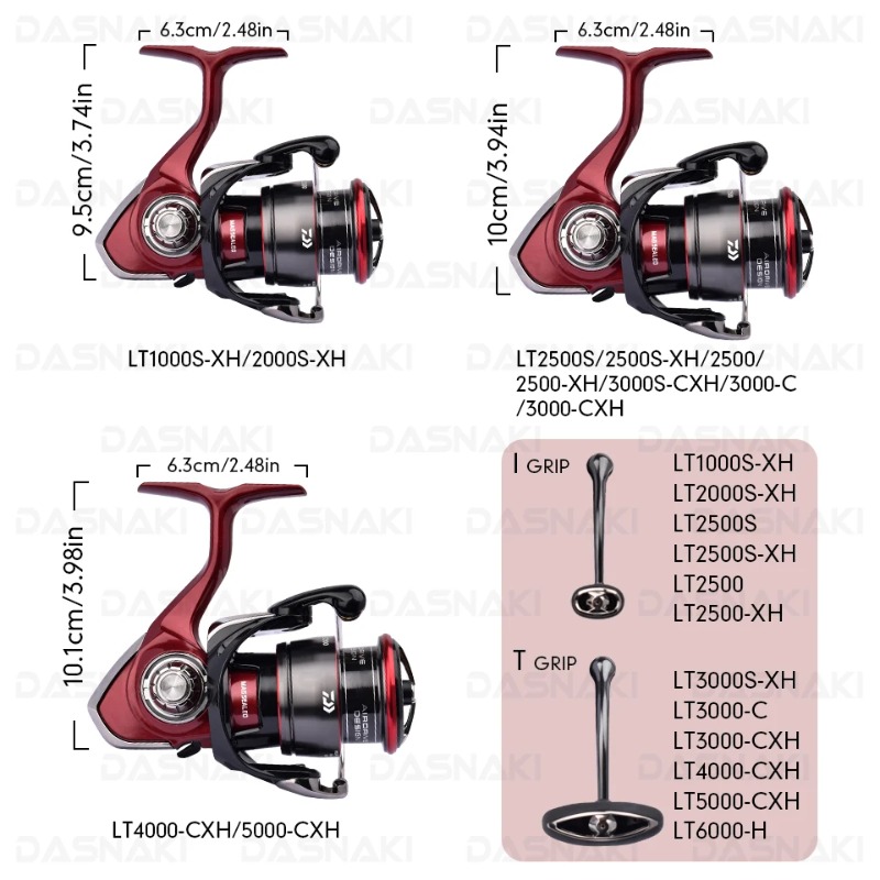 Daiwa Reel Fuego - Carrete de Pesca Giratorio Original DAIWA