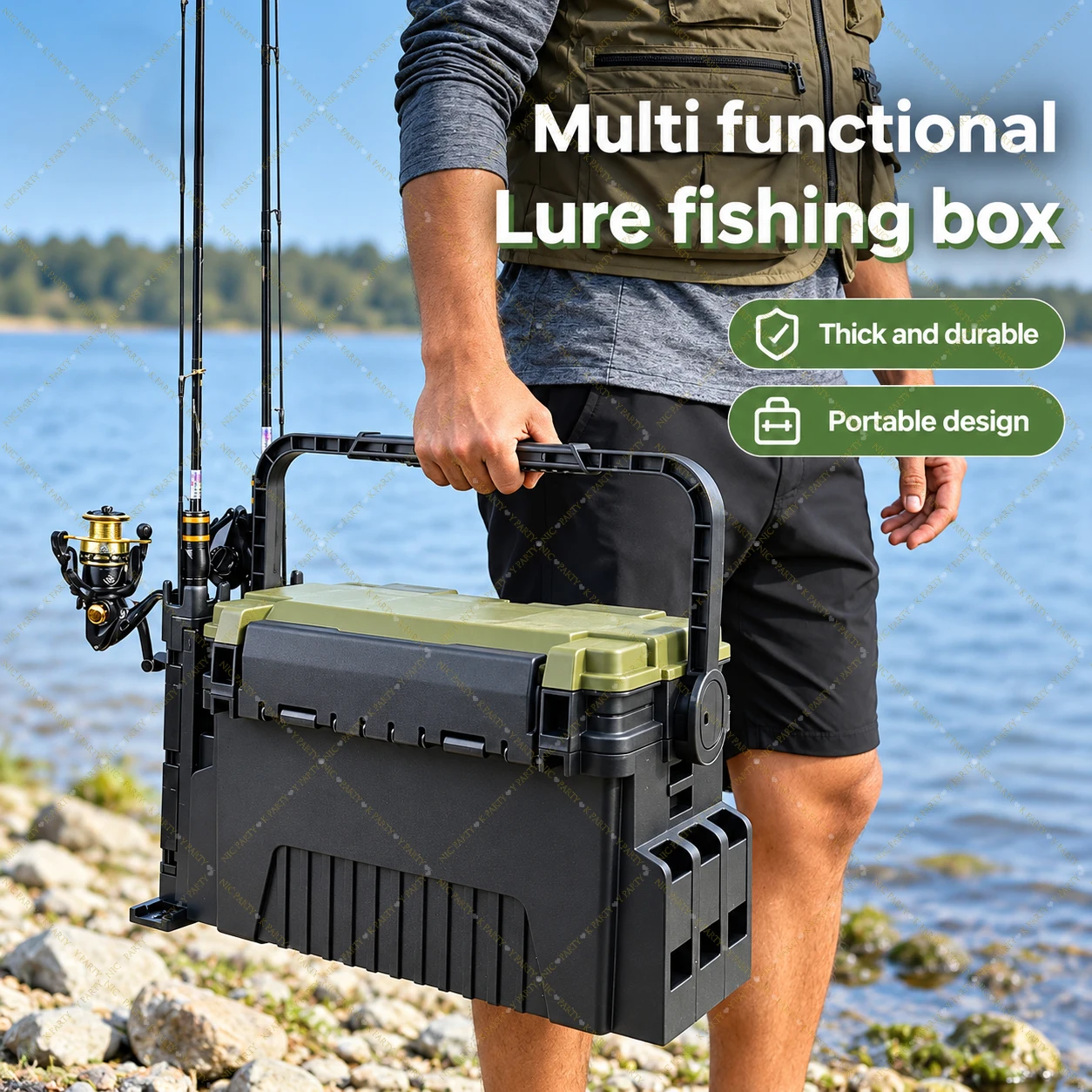 Fishing Kayak Crate - Caja de pesca de gran capacidad,
